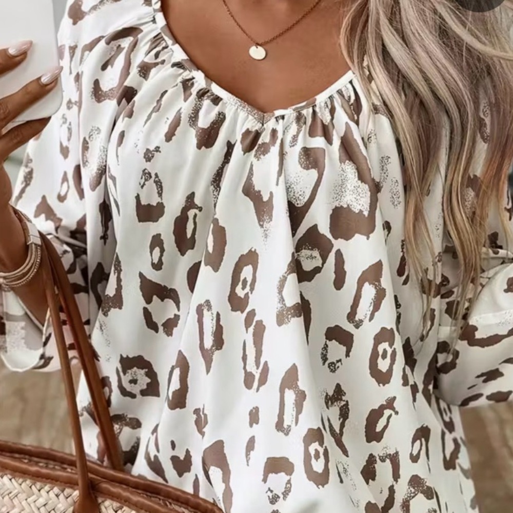 Leopard Print Women's Top